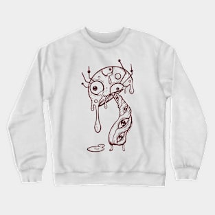 Mushroom Lineart Crewneck Sweatshirt